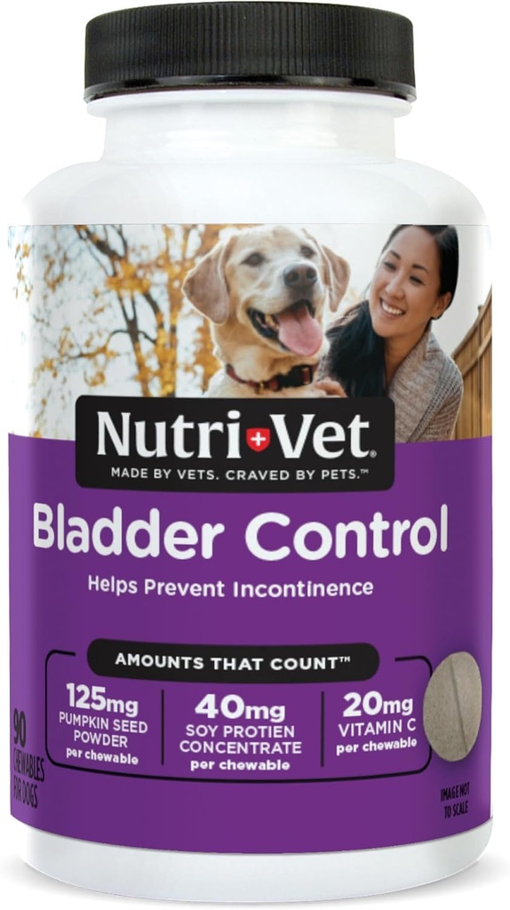 Nutri- Vet Bladder Control suplementari, Cranberry suplementari, Productes Dogs, Imne suport, ajuda al Dog Urinary Incontinence, Bladder Control Pells, Urinary Tract Sanitat, Cadells, Implementació de 90 taules