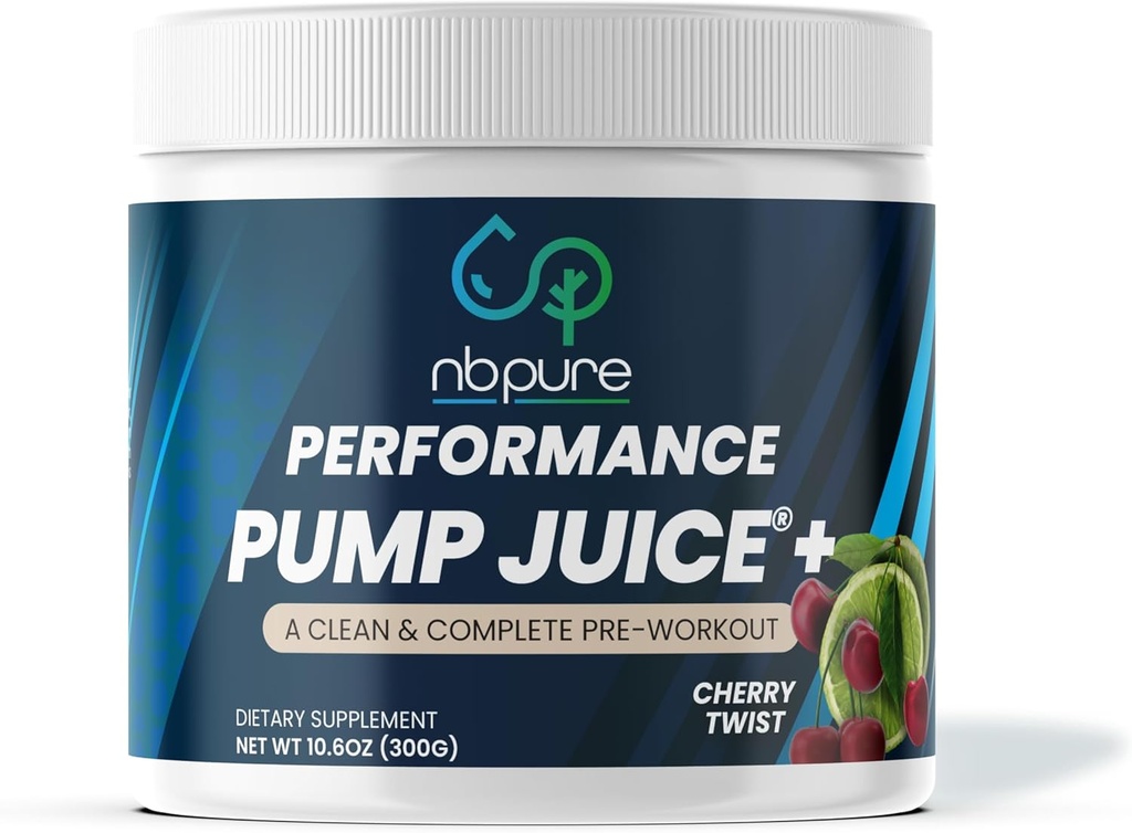nbpure Pump Juice + Pre Workout- Energy, Pumps, Focus for Women & Men- Caffeine, BCAA, Glutamine, Nitric Oxide, Alpha Lipoic Accid- Tidak ada Buatan