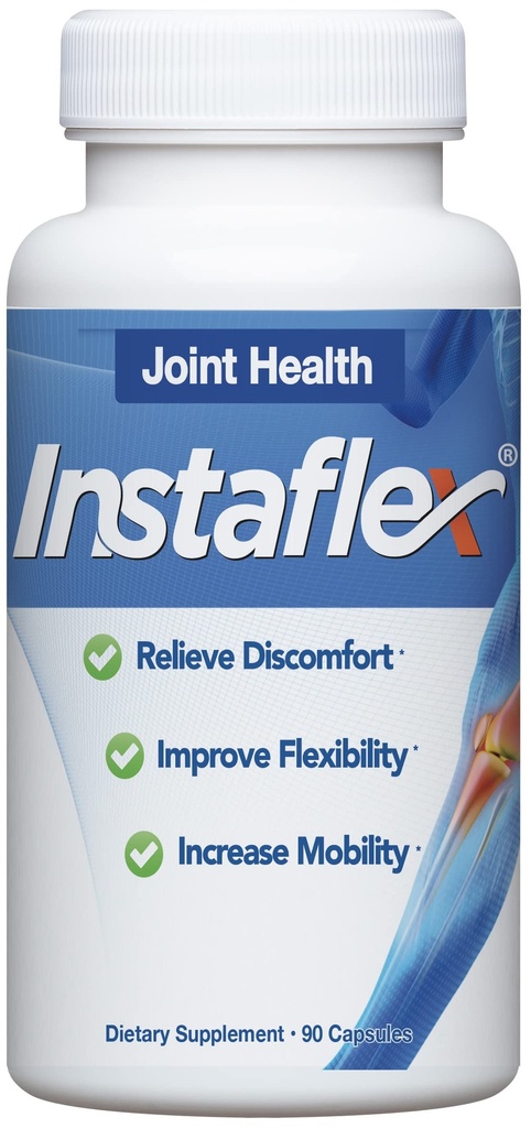 Instaflex Joint Support Supplement for Men and Women - Glucosamine, MSM, White Willow, Turmeric, Ginger, Cayenne, Hyaluronic Acid - 90 Capsules