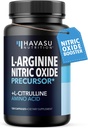 L-Arginine kapslar med L-Citrulline - Nitric Oxide Supplement - L Arginine och L Citrulline Blend - 120 greve - Vegan, icke-GMO kapslar för prestanda, uthållighet och muskelstöd - 2 månaders leverans