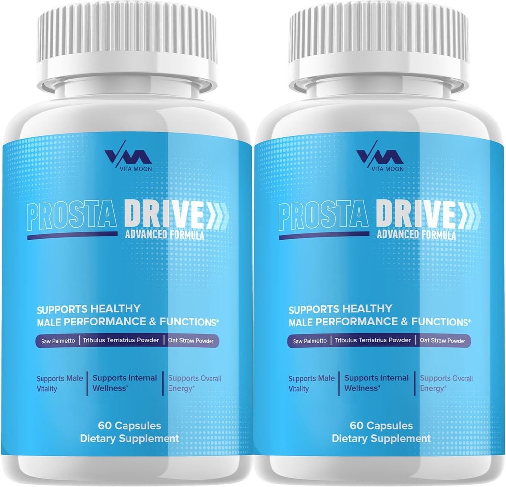 (2 Pack) ProstaDrive Prostate Supples - Prosta Drive Pills Supplement, Maksymalna moc, Nowa Ulepszona Formulacja Multivitaminowa, ProstaDrive Recenzje, 120 Kapsułki