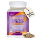 Dr. Liz Cruz Everyday ENZYMES - Digestion Supplement, Dietary Supplements, Medical-Grade Super Enzymes, Bloating, Gas and Reflux Relief for Women, Men, & Children Non-GMO, 100 Veggie Capsules