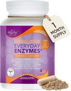 Dr. Liz Cruz Everyday ENZYMES - Doplněk k trávení, Dietní doplňky, Medical- Stupeň Super Enzymy, Bloating, plyn a reflux Relief pro ženy, muže, & Děti Non- GMO, 100 Veggie Kapsle