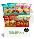Pirgin Boulds Protin Brownies Variety pangs - High Protein (19g), Collagen & Way Protein, Low Sweets - 8 เคานต์ Snack & Fiction Box