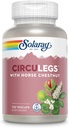 SOLARAY CircuLegs med Horse Chestnut Extract, Gotu Kola, Butcher's Broom och More, Circulation and Vein Support for Healthy Legs, 60-dagars garanti, Lab Verified (60 Serv, 120 VegCaps)