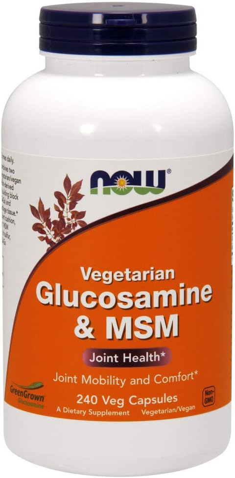 NowFoods Vegetarian Glucosamine & MSM Joint Health 240 Veg Kapsle