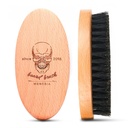 Boar Bristle Hair Beard Brush for Men, Pocket Travel Men 's Face Small Soft Beard Brush (Koponya)