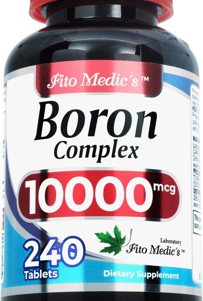 Labor | Boor |10 mg | 240 Servings | Boor täiendus meestele | Ultra kõrge imendumine, Fito Medics.