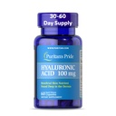 Puritans Pride Hyaluronic Acid 100mg, Dietary Supplement for Skin Hydration, 60 Rapid Release Capsules