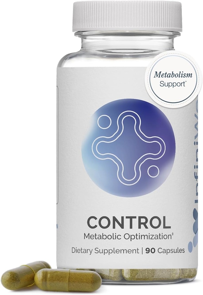 InfiniWell Control - Metabolic Health & Energy Support에 대한 공식화 - Disciplined Metabolic Support - 차세대 Berberbine과 포괄적 인 Fomula (90 캡슐)