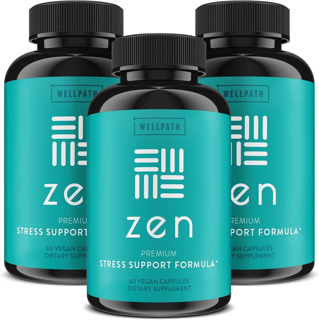 WellPath Zen Stress Relief Supplement + Mood Support (180 ct)
