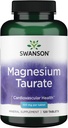 Taurato de Magnésio de Swanson - Suplemento Mineral - Fórmula Natural de Magnésio e Taurina (120 comprimidos, 100mg cada)