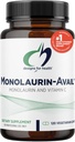 Progetti per la salute Monolaurin-Avail - 1000mg Monolaurato di Glycerol + Vitamina C con lecitina di girasole per migliorare l'assorbimento di Monolaurin - Non-GMO + Gluten Free Immune Support Supplemento (120 capsule)