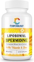 El 30mg Speridine suplementari per a homes i dones, alta absorció, més canent que l'esperma 3HCL - per a Renoval cel·lular, Longevitat i Cognitive, Fermentat Germ Extrave, Pur & Natural, 60gelis