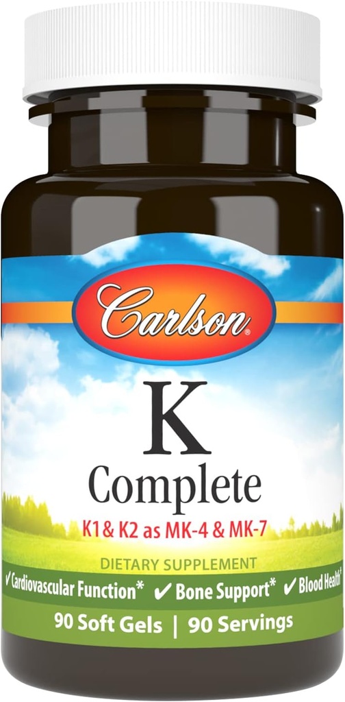 Carlson Labs K 완전한 Softgels, 90 조사