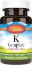 Carlson Labs K Complete Softgels, 90 grāvis