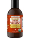 Kate Naturals Sunflower Lecithin Liquid for Cooking and Baking. Liquid Lecithin for Gummies & Smoothies (4oz, Organic, Vegan, Gluten-Free)