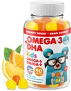 DR. MORITZ Vegan Omega 3 为孩子和托德勒斯(90个伯爵),Omega 3 为大脑和心脏健康,无鱼油和无葡萄酒