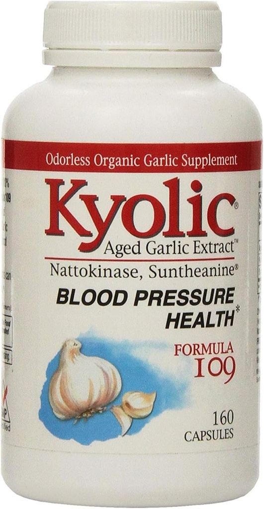 Kyolic Aged Garlic Extracto Sangue Presión Fórmula 109 - 160 cápsulas
