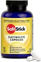 SaltStick Electrolyte Capsules D-vitamin 124; Salt Pills Electrolytes for Running, Endurance Sports Nutrition, Running Supplementaries, 124; 100 Count Electrolyte Pills