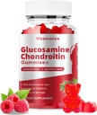 Glucosamine Chondroitin Gummies עם MSM & Elderberry תוספת כוח - תמיכה משותפת, Antioxidant Immune תמיכה תוספת עבור מבוגרים, גברים ונשים מינרלים, coenzyme Q10, DHA - 60 חניכיים פטל