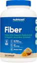 Nutricost Fiber Capsules dengan Prebiotic Fiber Suplement 300 Kapsul - Dibuat dengan Organik Psyllium Husk & Organic Jerusalem Artichoke, 60 Servings, Gluten Bebas, 3 G per Serving