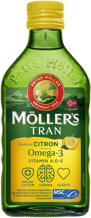 Möllers Tran Cod Ulei de ficat 250 ml/ 8.45 fl oz 