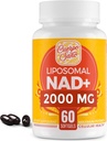 2000 MG NAD Supplement, Liposomal NAD+ с высокой абсорбцией, более эффективным, чем никотинамид рибозид, Pure & Plus Boosting Supplement, Aging Defense, Metabolism & Cellular, 60 мягких гелей