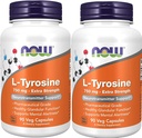 Nu livsmedel: L-Tyrosin Neurotransmittor Support 750 mg, 90 Caps (2 pack)