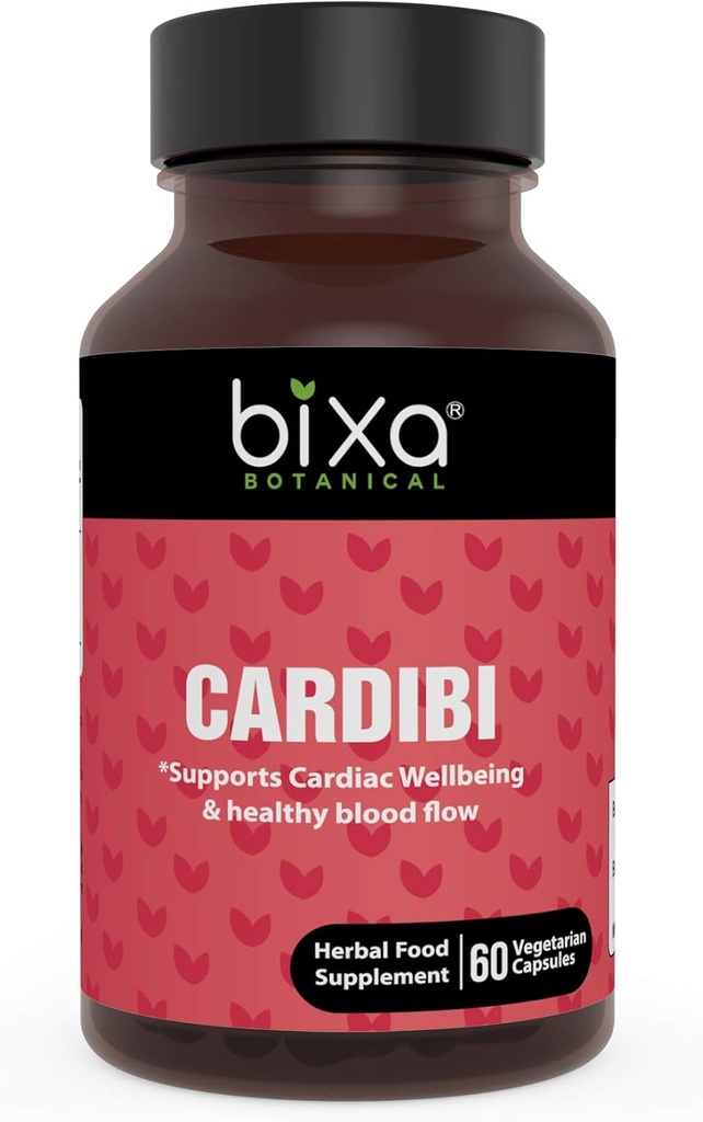 Ayurvedic Natural Herbal 补编 CARDIBI 纯认证的 Premeum 质量 60 Veg Capsules (450mg) (与 Arjuna, Guggul, Punarnava, Trikatu 粉末和蒜皮提取物)