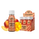 Proper Wild Vegan Energy Shots, with L-Theanine, and Organic Caffeine, Clean Plant Based Energy Drink, Gluten-Free, GMO-Free, Dairy-Free, Stevia-Free, Peach Mango, 2.5 Fl Oz, 6 Pack