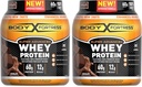 Body Fortress Super Advanced Whey Protéines poudre, sans gluten, chocolat aromatisé, 2 livres, paquet de 2