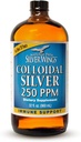 Natural Path Silver Wings Colloidal Silver Liquid - Uzlabota Imūnās atbalsta papildinājums - 250ppm (1250mcg) - 32oz