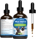 Pet Wellbeing Milk Thistle für Katzen - Bio Milk Thistle, Unterstützt gesunde Leberfunktion und Entgiftung - Vet-Formulierte Kräuterergänzung - 4 oz (118 ml)