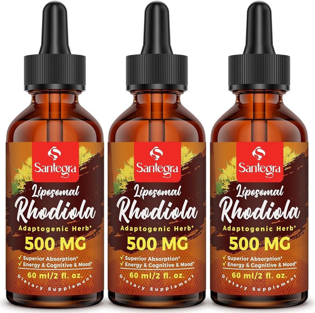 57 000 MG Liposomal Active Rhodiola Rosea Supplement, Rhodiola Root Extract, Liquid for High Absorption, Rhodiola Rosea Root Extract Tincture for Energy, Stress, Mood, Vegan, 180 ml