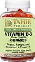 Tahir Halal Vitamin D3 2000 IU Gummies - Supports Bone ' Immune Health, Promotes Muscle Function, Gluten-Free, Gelatin-Free, 90 Natural Fruit Flavor Gummies, Made in USA - Halal Certified