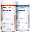 2 | Vegan Protein Tozu TASHIE, Erkekler ve Kadınlar için 20g Pea Protein, GMO, Zero Sugar, Contains Probiyotik & HMB (Vanilla & Coconut)