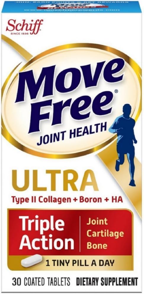 Flytt gratis ultra med UC-II felles helse tablett, 30 greve