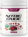 Suppléments de snap Race de betterave biologique poudre d'oxyde nitrique - soutient l'énergie et la circulation saine, 8,8 oz (30 portions, 1 mois d'approvisionnement), baie mixte