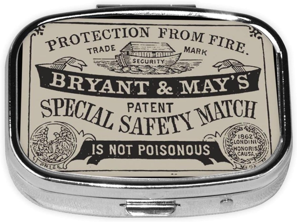 Metal 2 Community Pill Organizatorius Kelionės draugiškai Portable Compact Pill Box cut Pill Case, už kišenės piniginės Kasdien Nešiojami Medicina Vitaminas Tablečių saugojimas (Apsauga nuo gaisro)