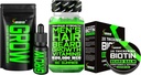 Beard Growth Kit w / 2X Thickening Biotin Beard Bald for Men & Multache Wax + Grow Mulcuum & Facal Hair Oil + 14- 1 Biotin Gummies & Hair Growth Vitamin for Men - Formulated in America