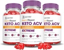 Begrunnede Laboratories (3 Pack Rapid Rippet Keto ACV Gummies Extreme 2000MG Rapidrippet keto Gummies Apple Cider Vinegar Formulert med Pomegranate Beet Juice pulver B12 Vegansk ikke GMO 180 Gummys