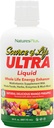 NaturesPlus Ultra Source of Life Liquid - 30 fl oz - Mango Anaapple Flavor - Multivitamin Supplement con Vitamina D3 e Lutein - Vegetariano, Senza Glutine - 30 Serve