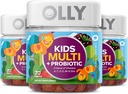 OLLY Kids Multivitamin + Probiotiko Gummy, A, C, D, E, B, Zinc, Probiotikoak, Chewable Supplement, Berry Flavor, 70 Count (3 Pack)
