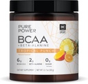 Pure Power BCAA + Beta-Alanine, Tropical Punch Flavor, 11.7 oz (333 g), 30 Serve, 6g BCAA, 2g Beta-Alanine, 0g Sugar, Non-GMO, Dr. Mercola