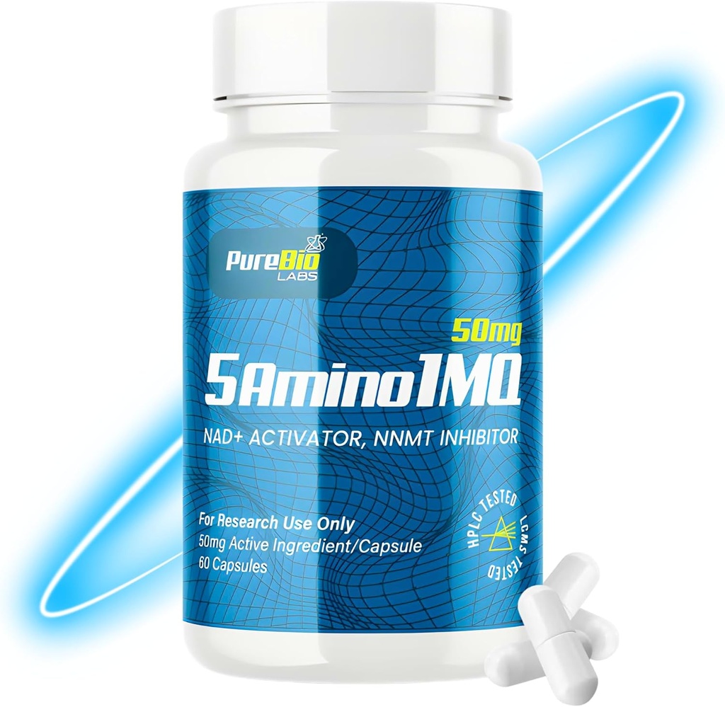 Elite 5A-1-Molecule (50mg), NAD+ Activator və NNMT İnhibitor, Advanced Metabolic Support & Fitness Kompleksi, Yüksək-Purity, Amerikada Yaponiya - 60 Kapsüller