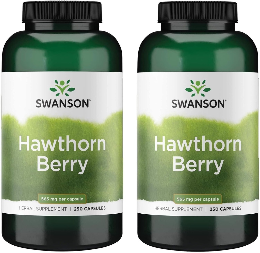 Swanson Hawthorn Berry Supplement- Antioksidant Flavonoids (250 kapsler, 565 mg hver) 2