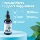 Nervestra Nerve Health Support Supplement - Fast-Absorbing Fórmula líquida - Turmeric, White Willow Bark, B-Vitaminas, ácido alfa lipoico, acetil-L-Carnitina e máis
