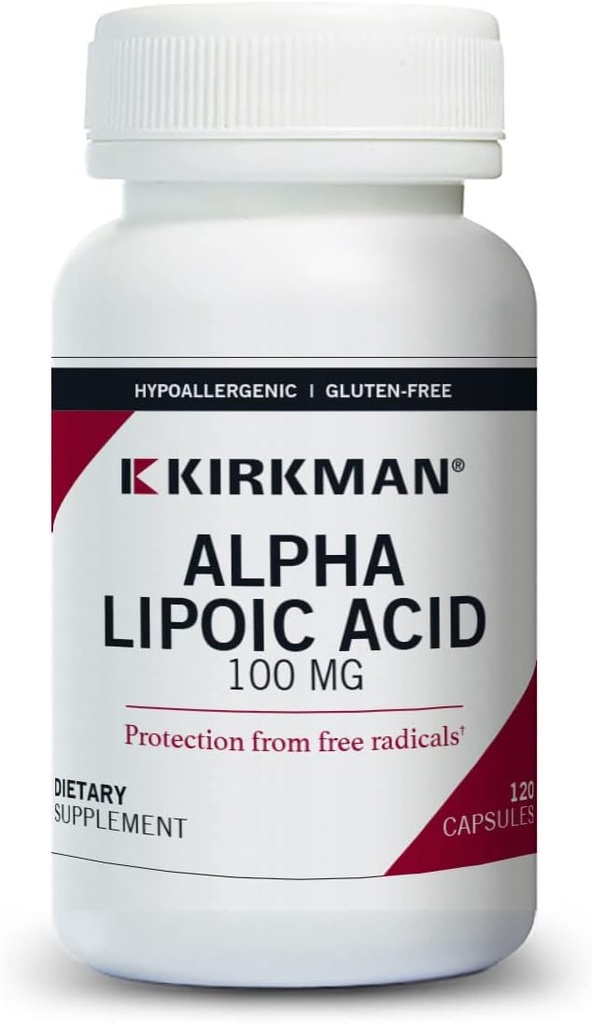 Kirkman Alpha Lipoic Acid 100 mg - Hipoalergizuojantis