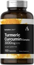 Horbäach Turmeric Curcumin | 150 Capsules | Turmeric Supplement with Black Pepper Extract | Non-GMO, Gluten Free Herbal Complex | By Berkshire Labs